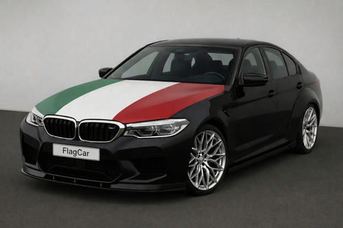 Italian Flag Car Hood Cover