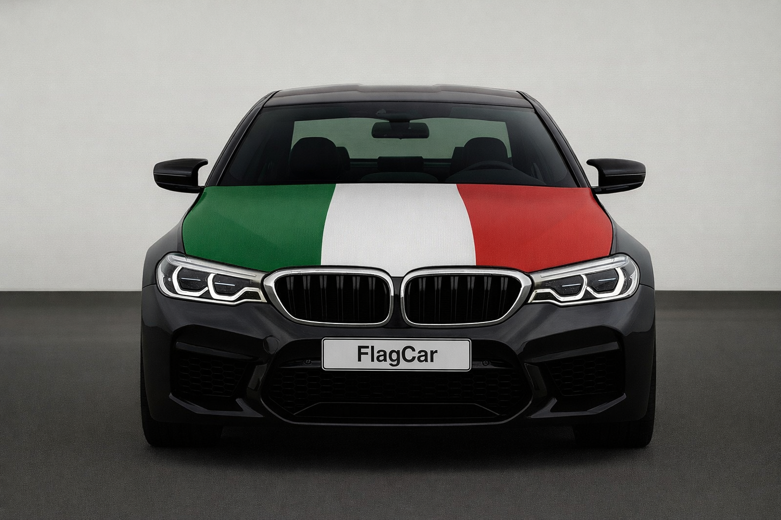 Italian Flag Car Hood Cover